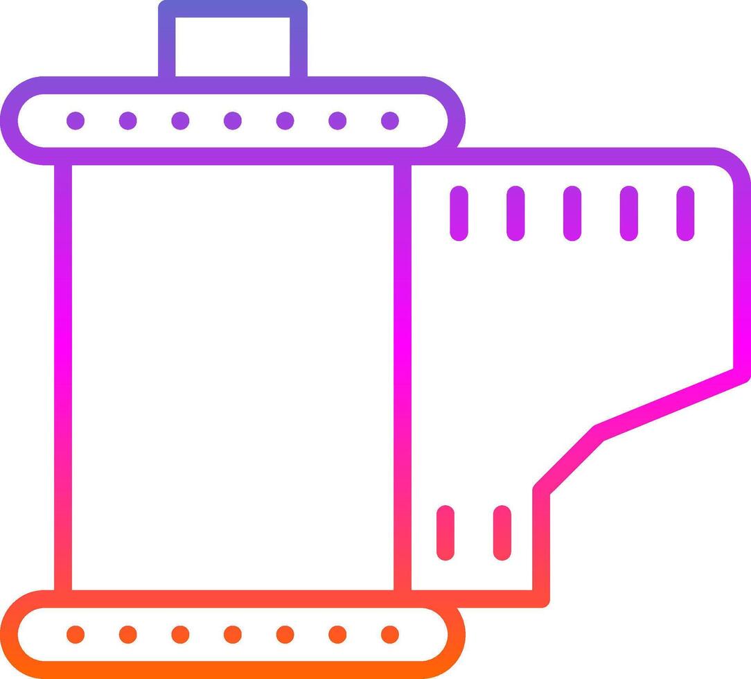 Cartridge Line Gradient Icon Design vector