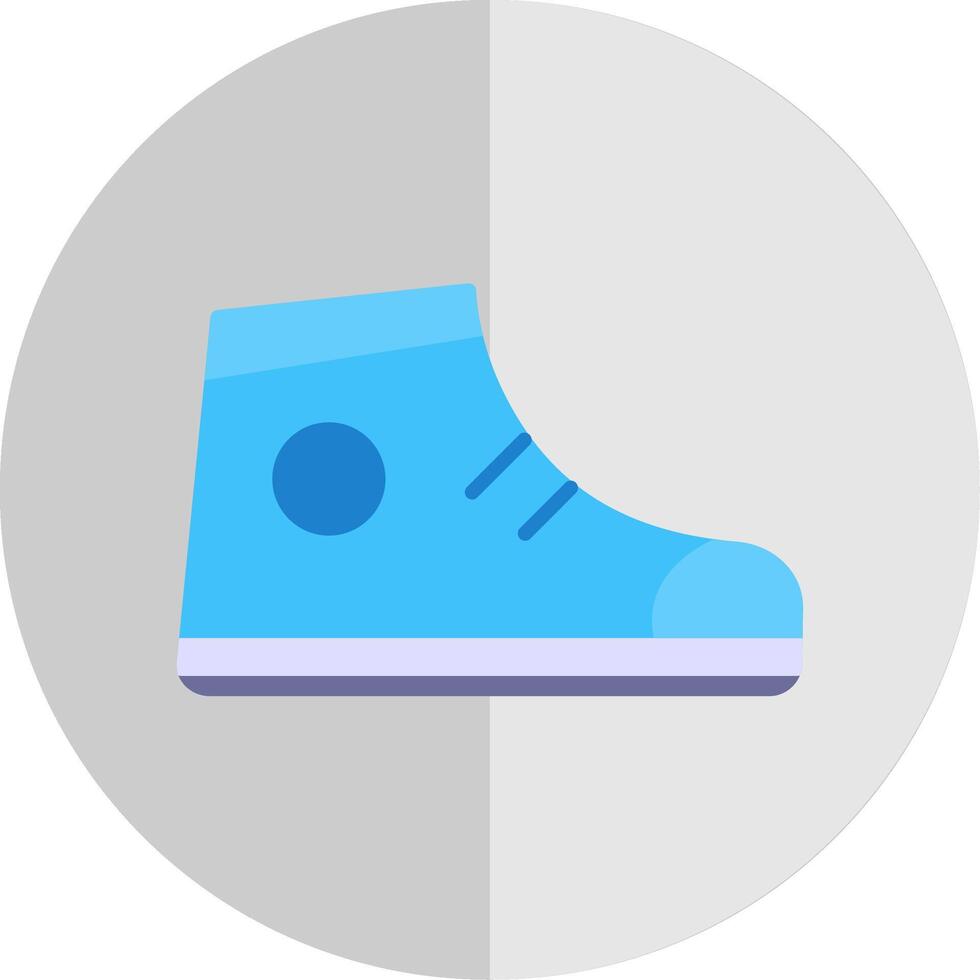 Support Shoes Flat Scale Icon Design vector