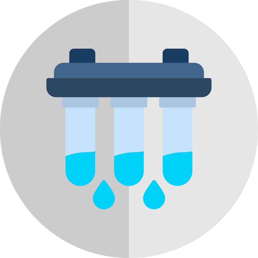 Water Filter Flat Scale Icon Design vector