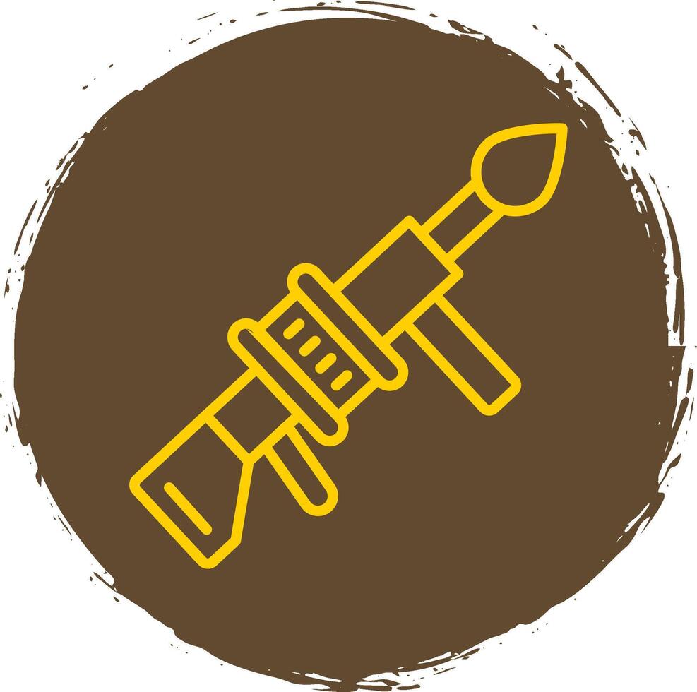 Grenade Launcher Line Gradient Icon Design vector