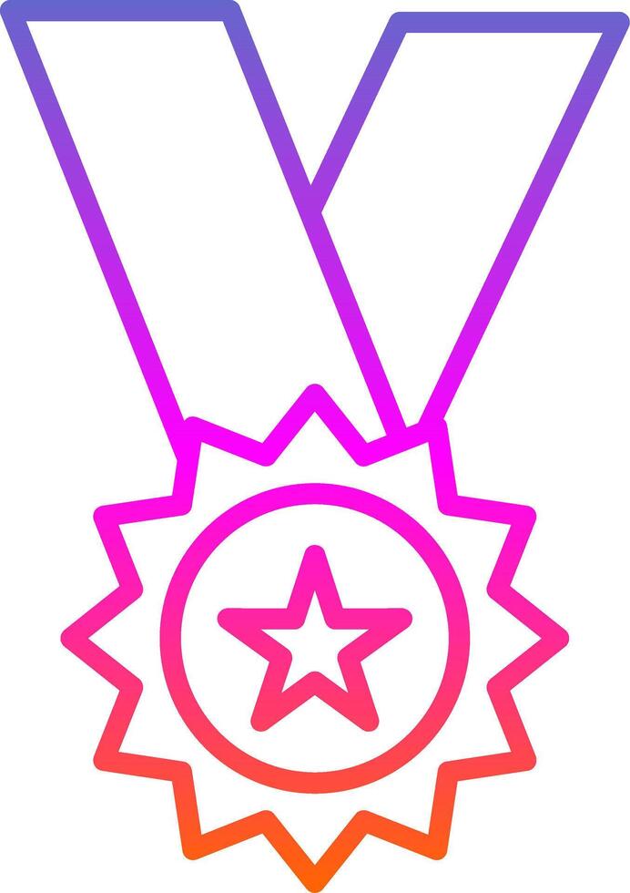 Madel Line Gradient Icon Design vector