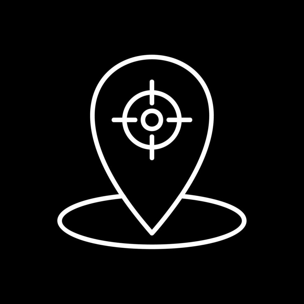 Geo Targeting Line Inverted Icon Design vector