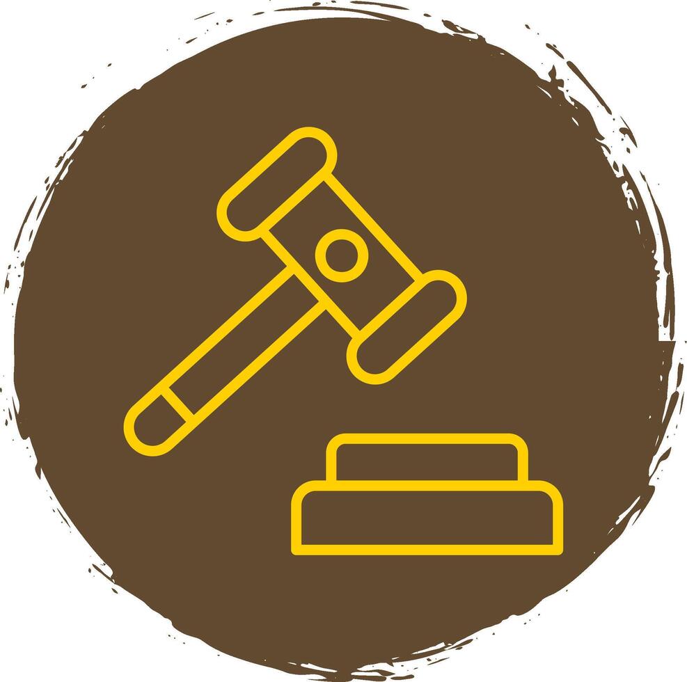 Auction Line Gradient Icon Design vector