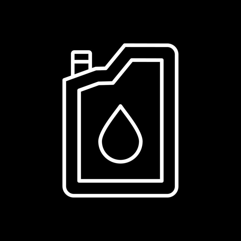 Oil Change Line Inverted Icon Design vector