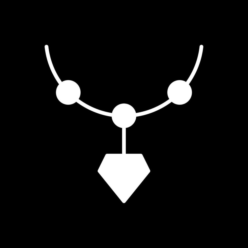 Locket Glyph Inverted Icon Design vector