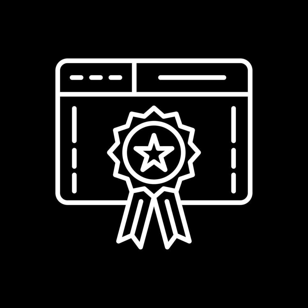 Web Page Line Inverted Icon Design vector