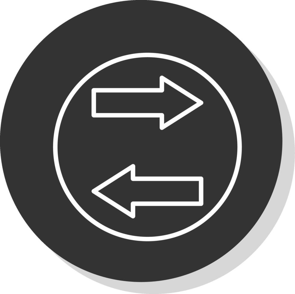 base de datos transferir línea sombra circulo icono diseño vector