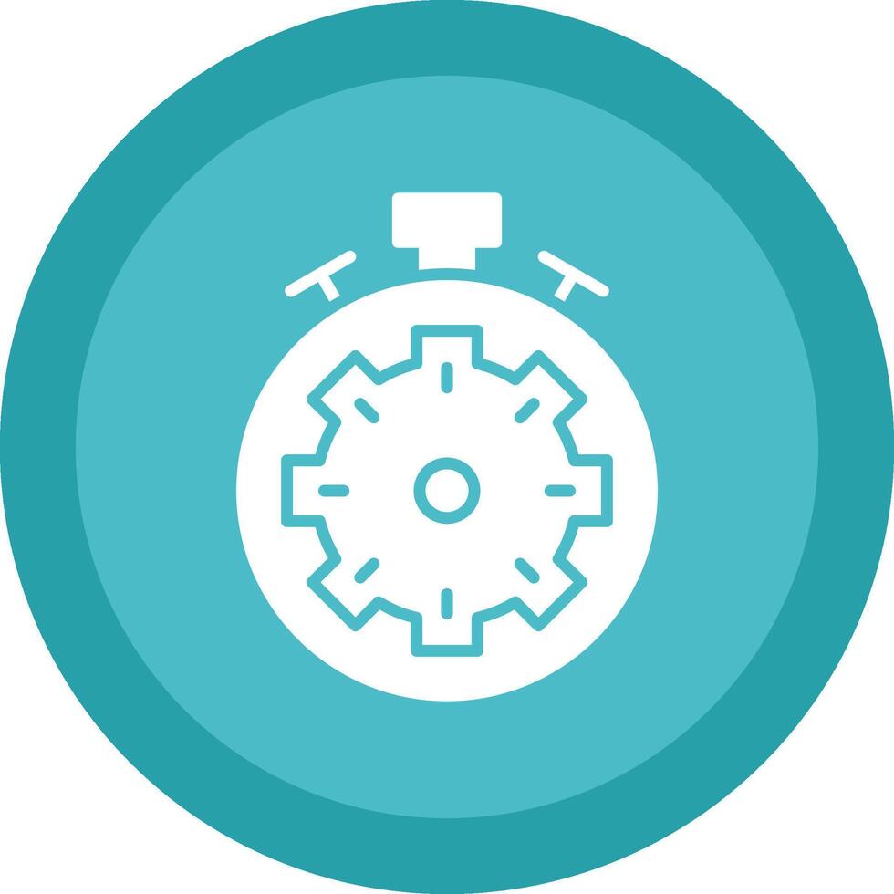 Fast Processing Line Shadow Circle Icon Design vector