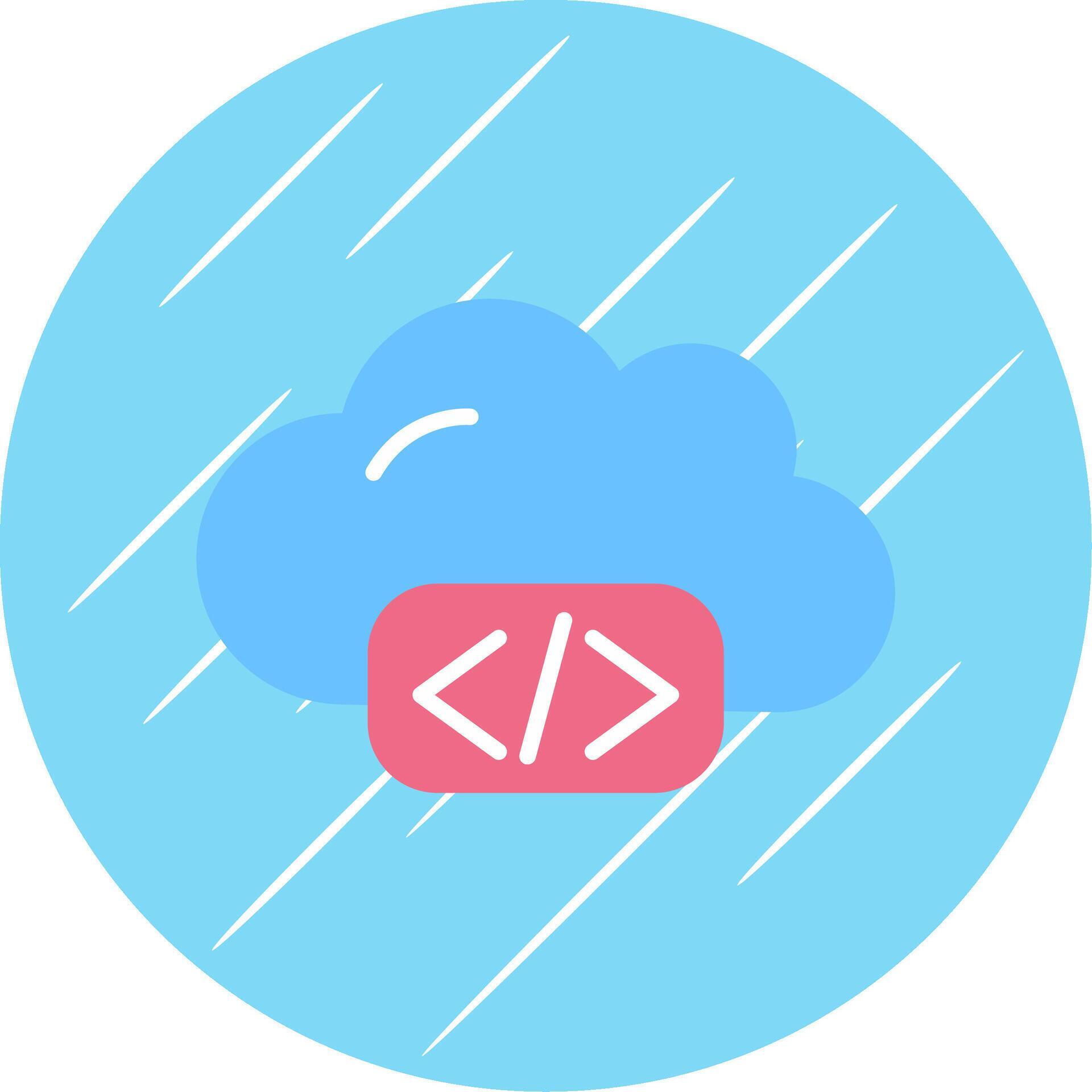 Cloud Coding Flat Circle Icon Design 43950021 Vector Art at Vecteezy