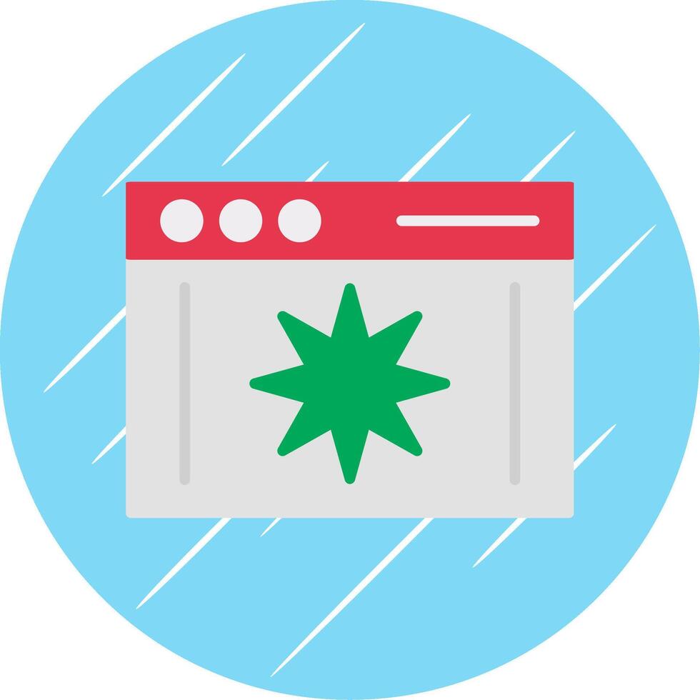 Page Quality Flat Circle Icon Design vector