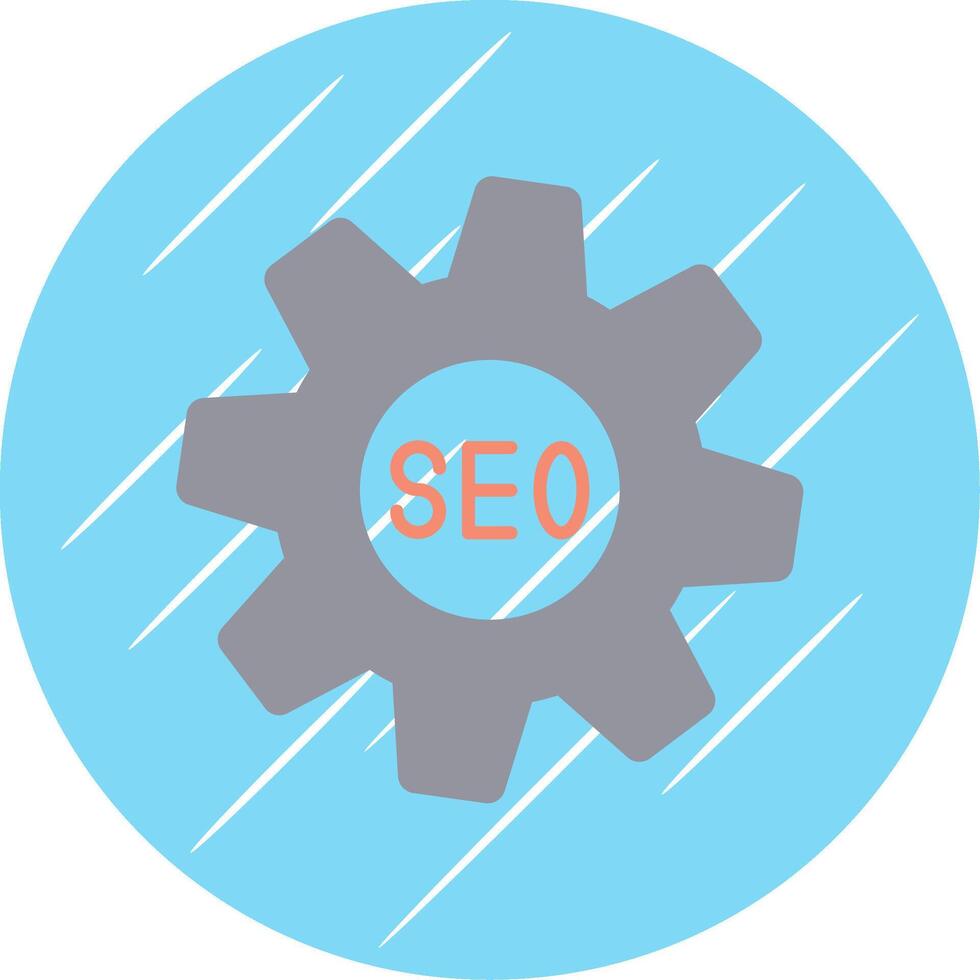 seo plano circulo icono diseño vector