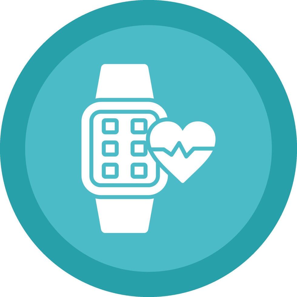 Heart Rate Line Shadow Circle Icon Design vector