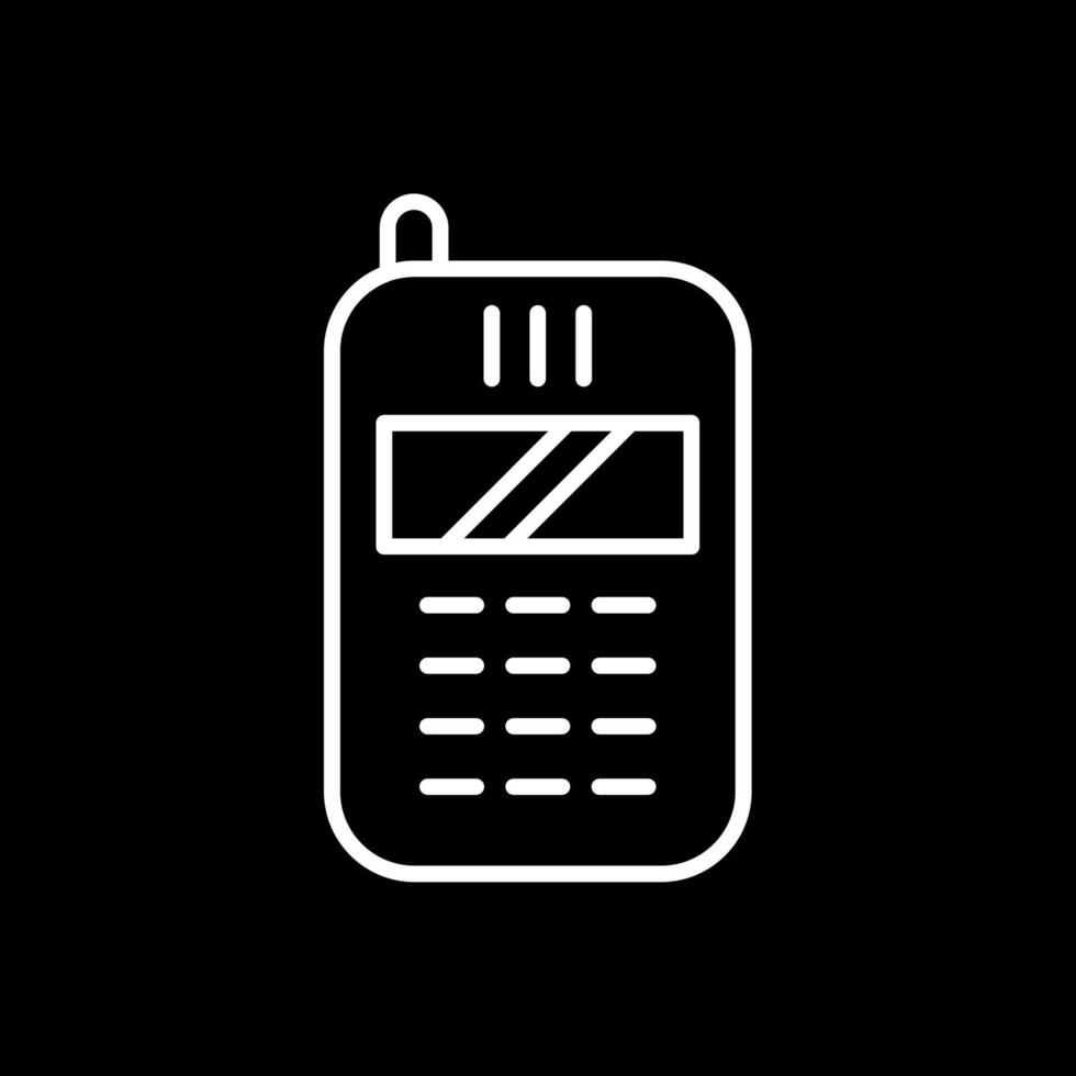Telephone Line Inverted Icon Design vector