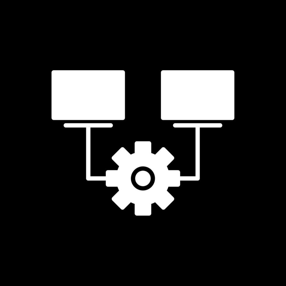 Multitask Glyph Inverted Icon Design vector