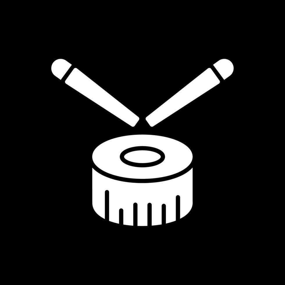 Sushi Glyph Inverted Icon Design vector