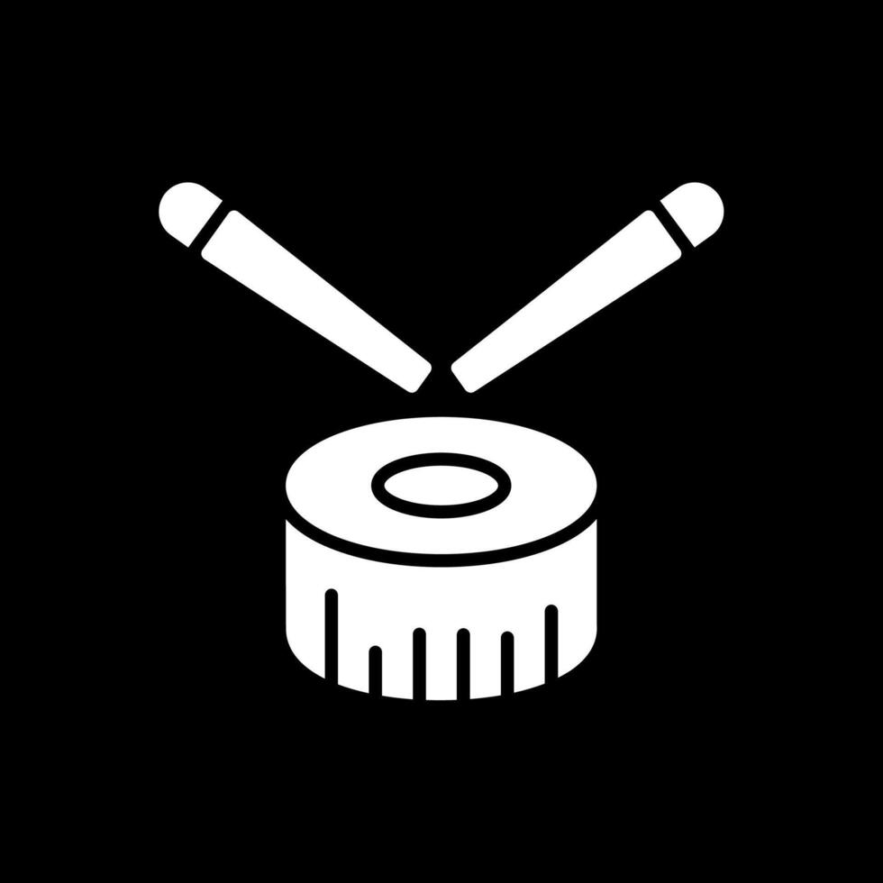 Sushi Glyph Inverted Icon Design vector