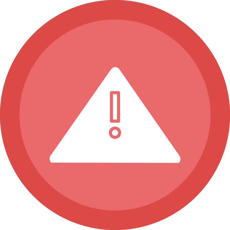 Alert Sign Glyph Due Circle Icon Design vector