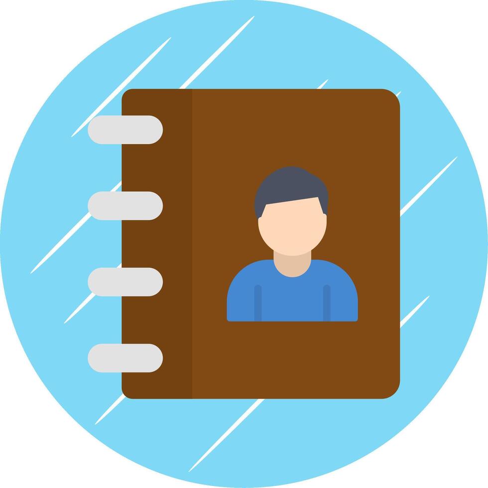 Authorship Flat Circle Icon Design vector