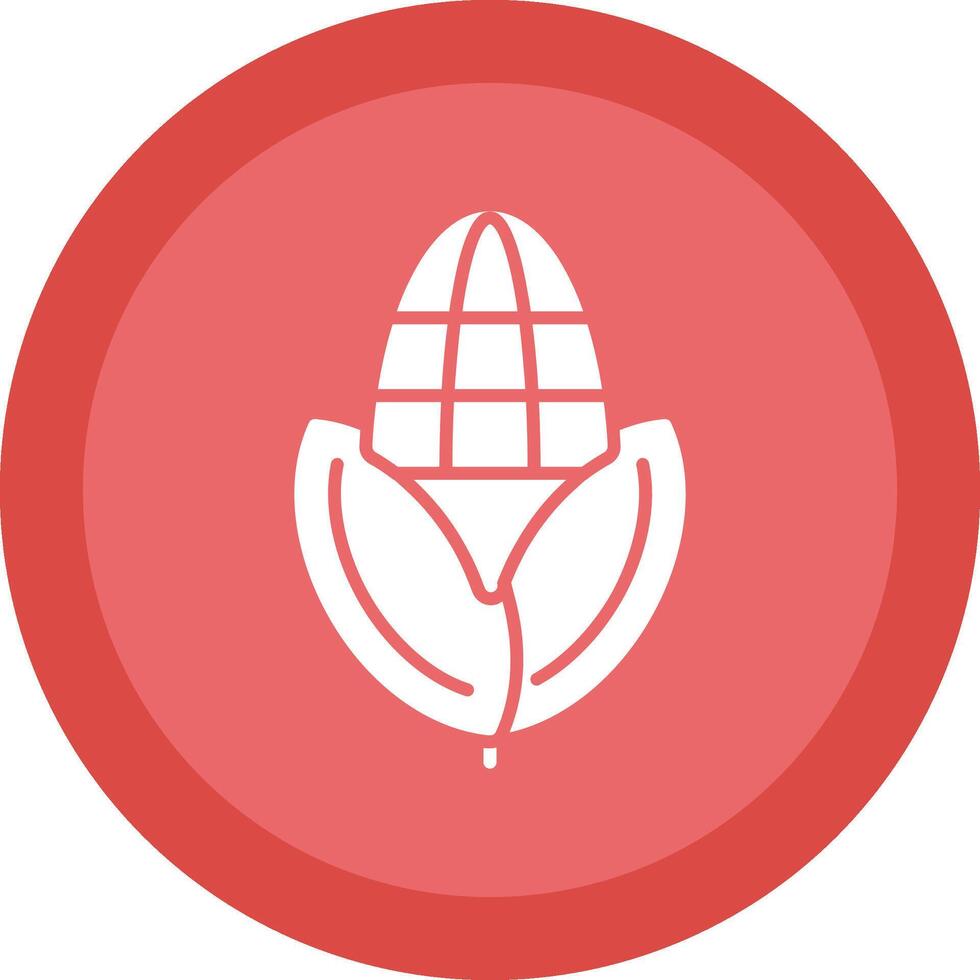 Corn Glyph Due Circle Icon Design vector