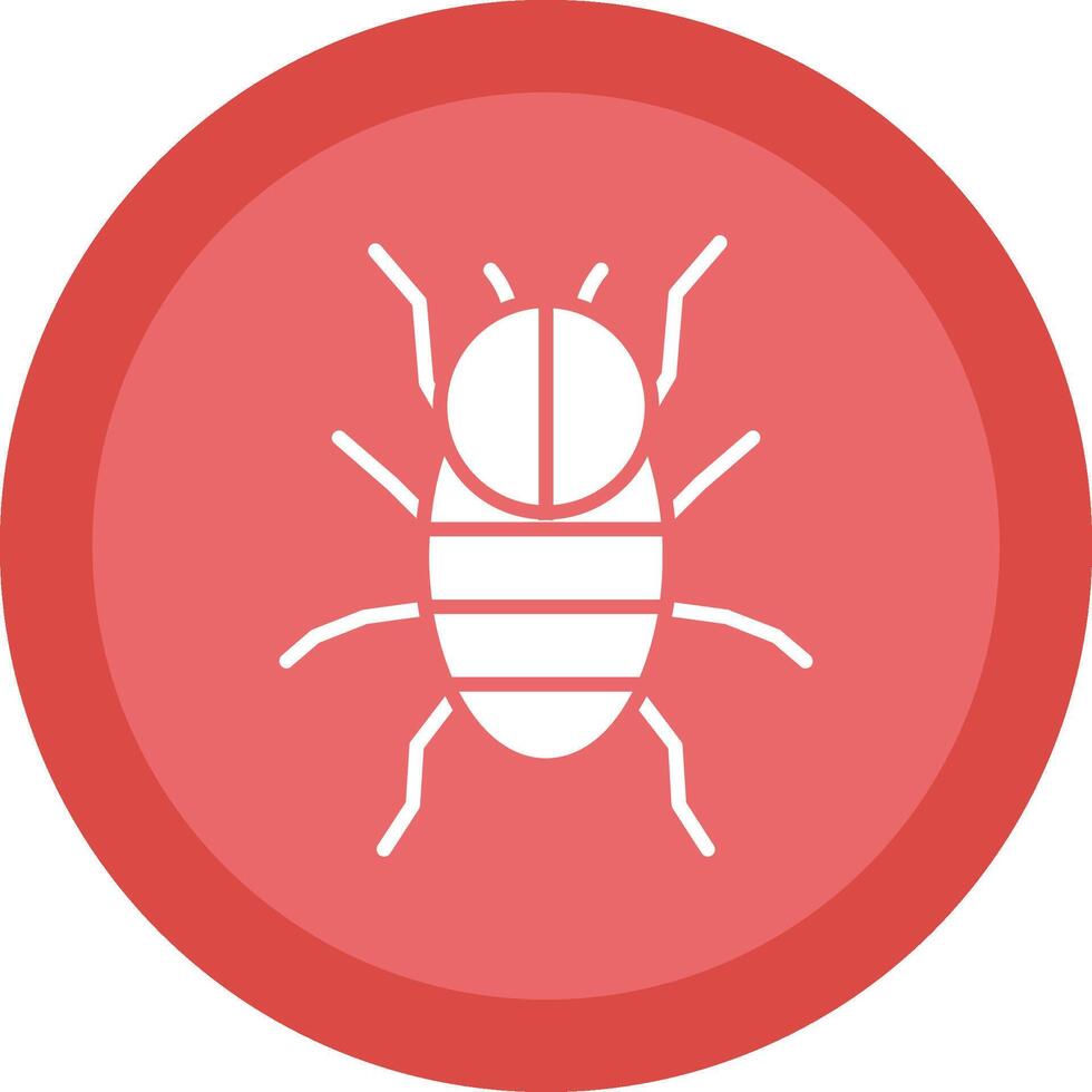 Spider Glyph Due Circle Icon Design vector