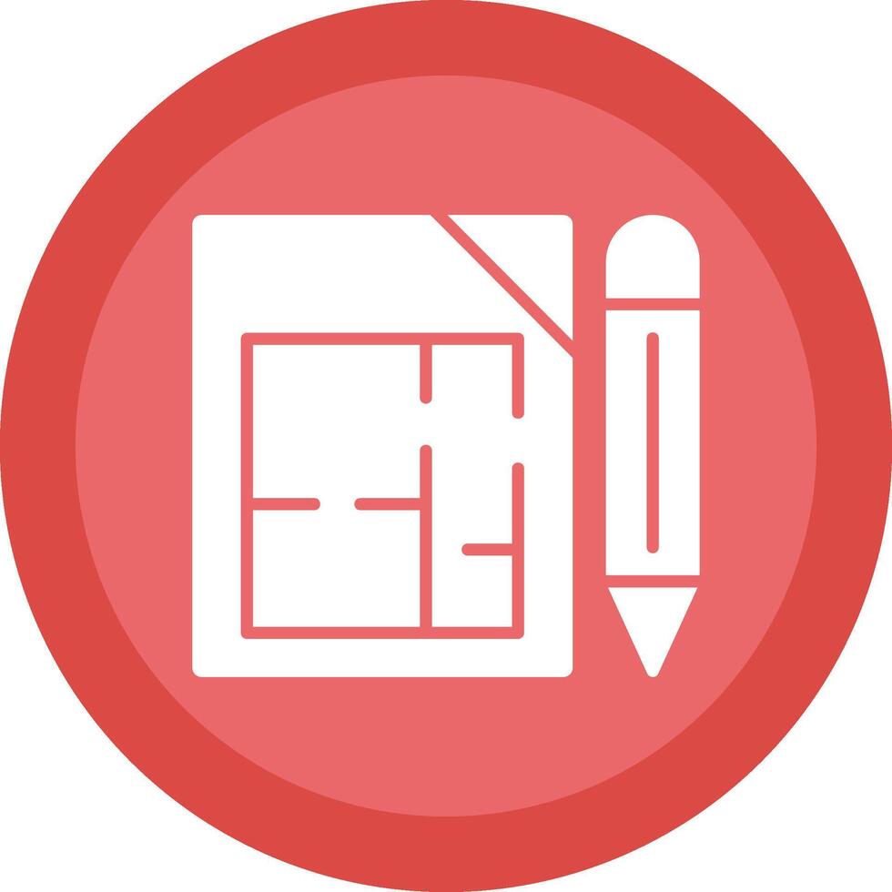 Architectural Terms Glyph Due Circle Icon Design vector