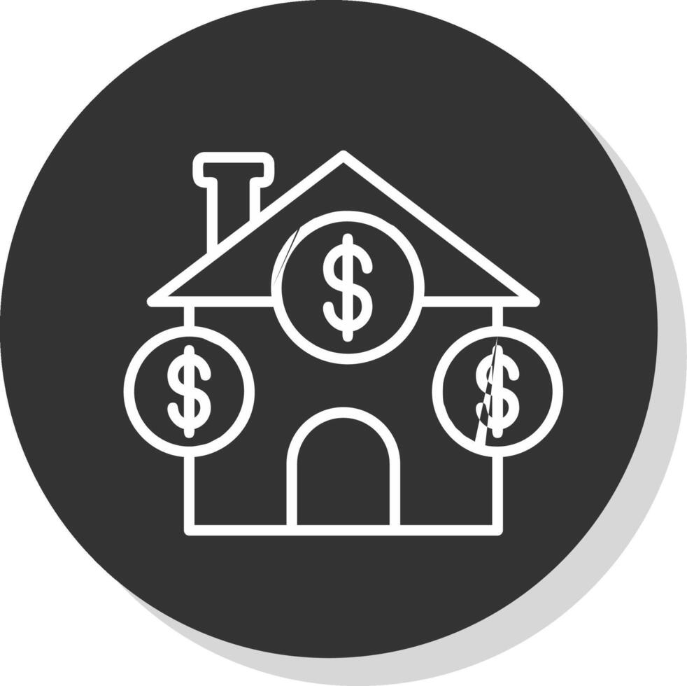 Savings Glyph Due Circle Icon Design vector