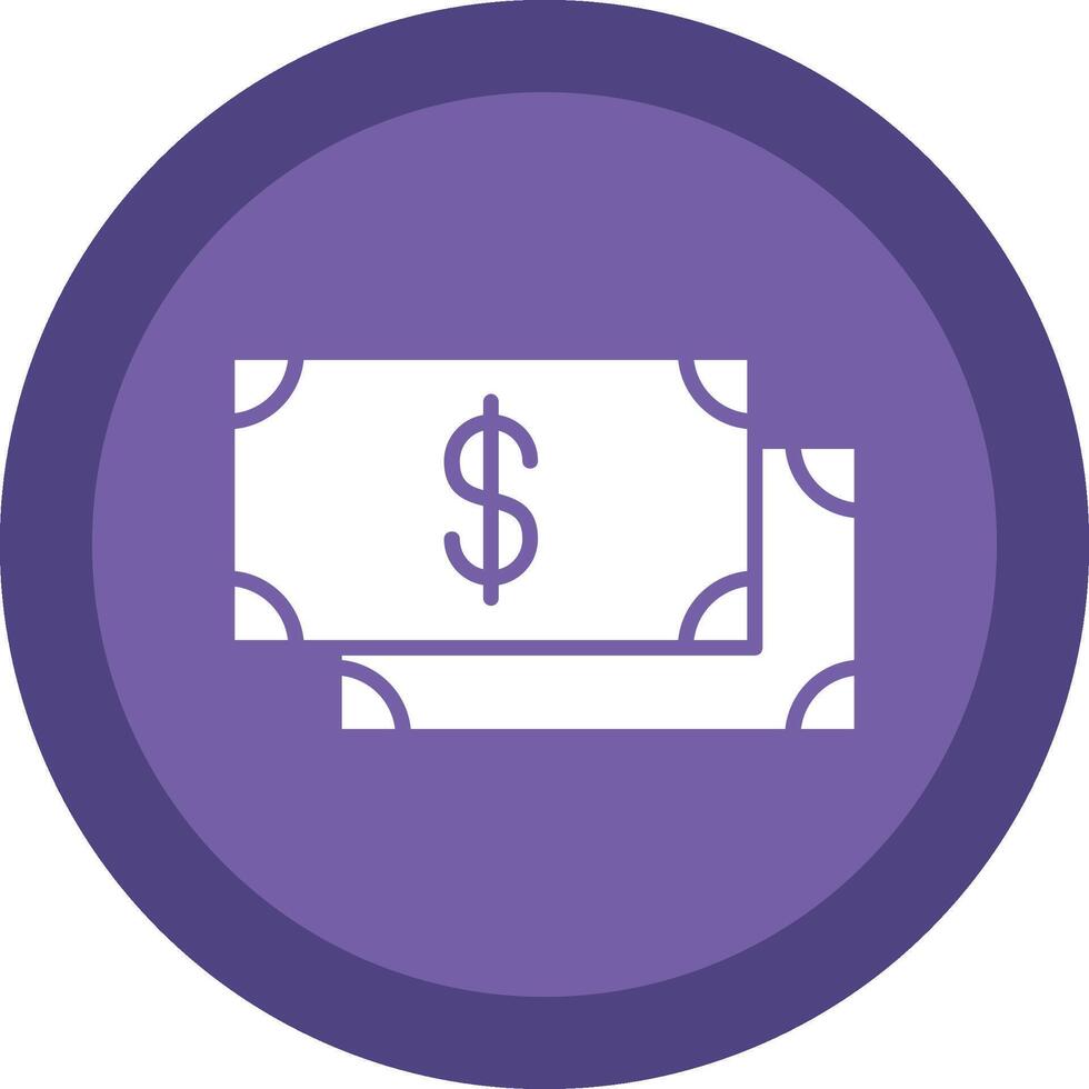 Payment Glyph Due Circle Icon Design vector