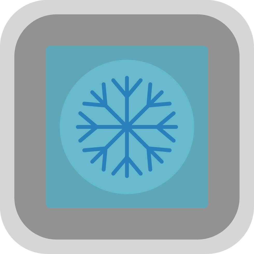 Ac Flat round corner Icon Design vector