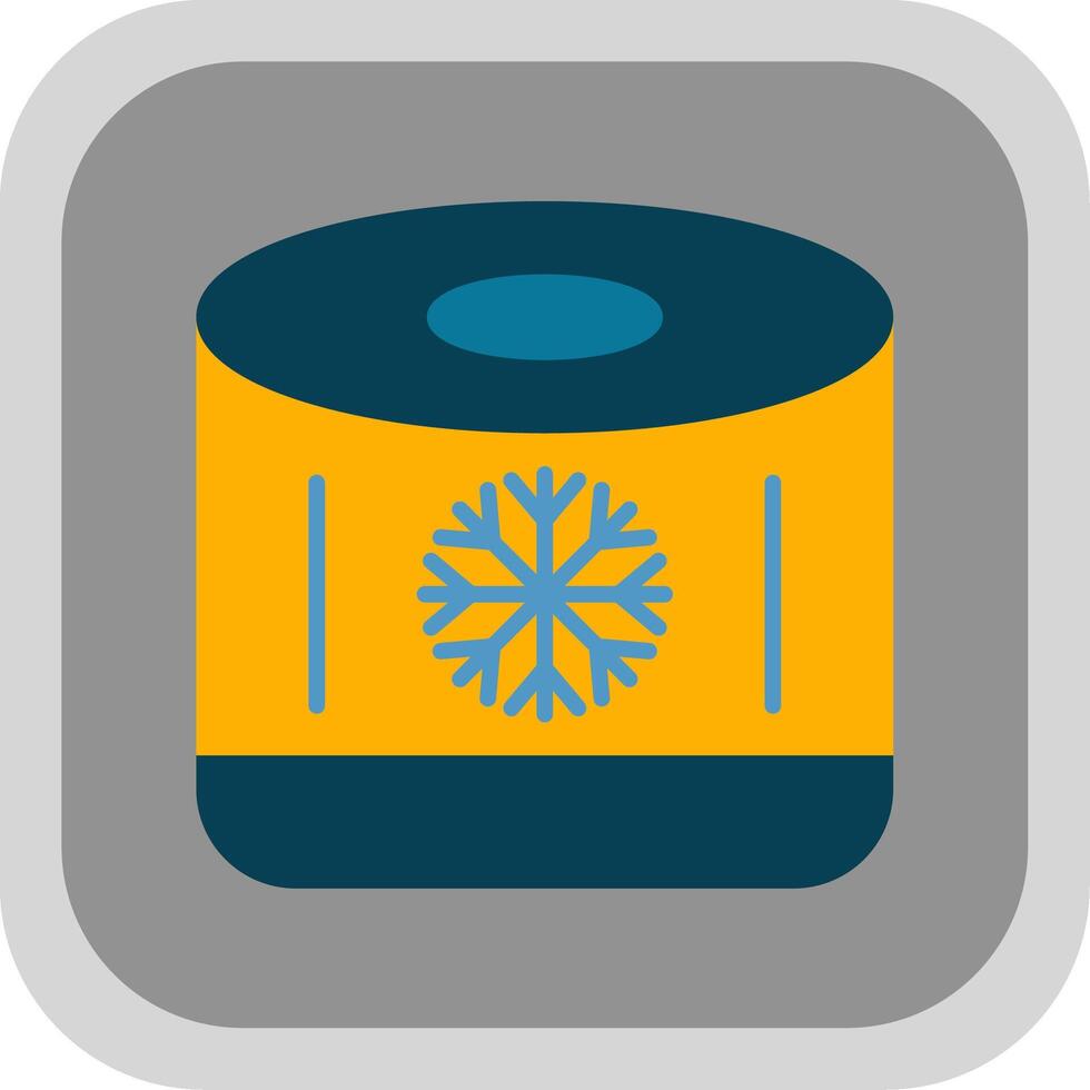 Air Filter Flat round corner Icon Design vector