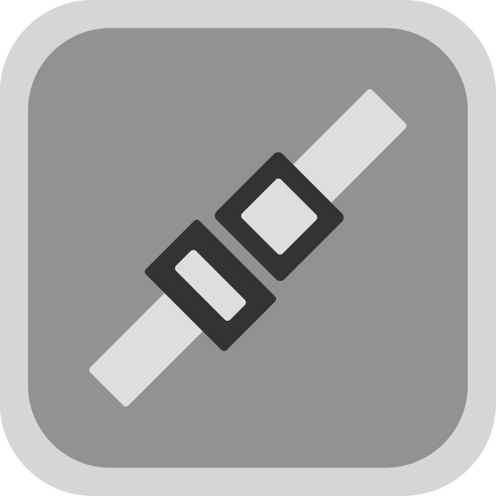 Seat Belt Flat round corner Icon Design vector
