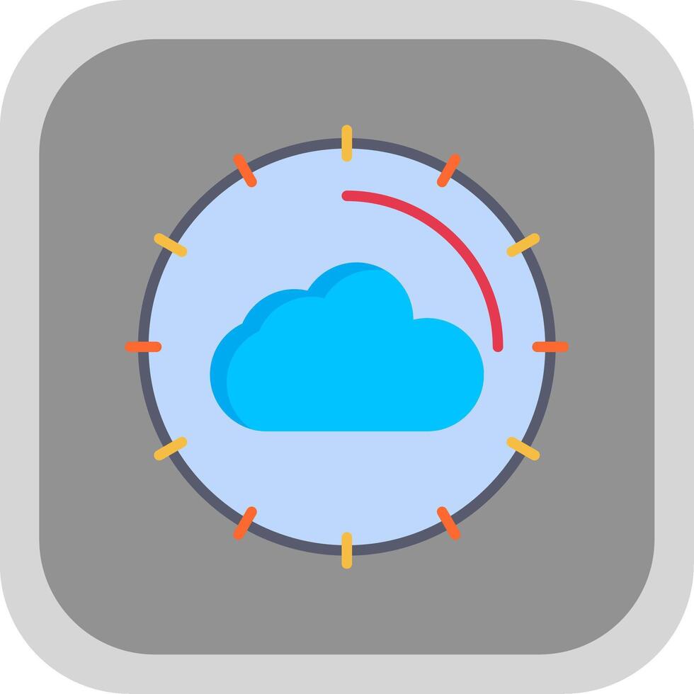Cloud Computing Flat round corner Icon Design 43951961 Vector Art at ...