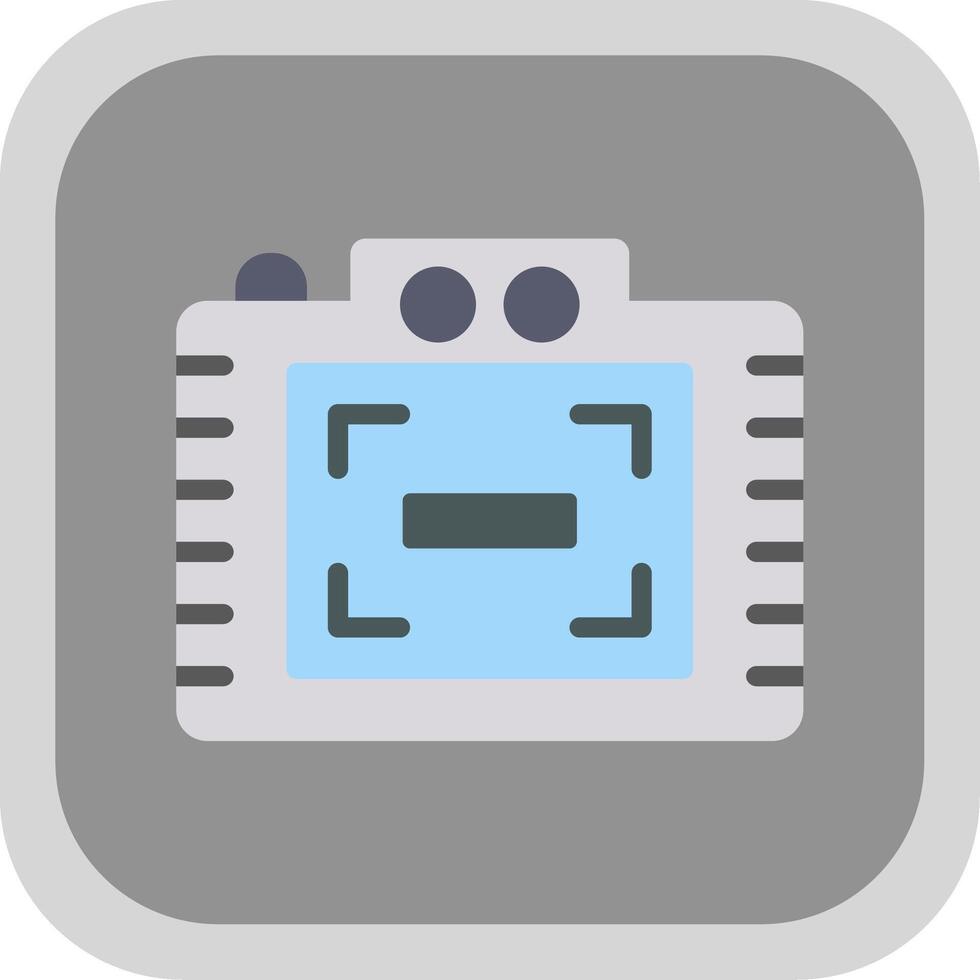 Zoom Out Flat round corner Icon Design vector