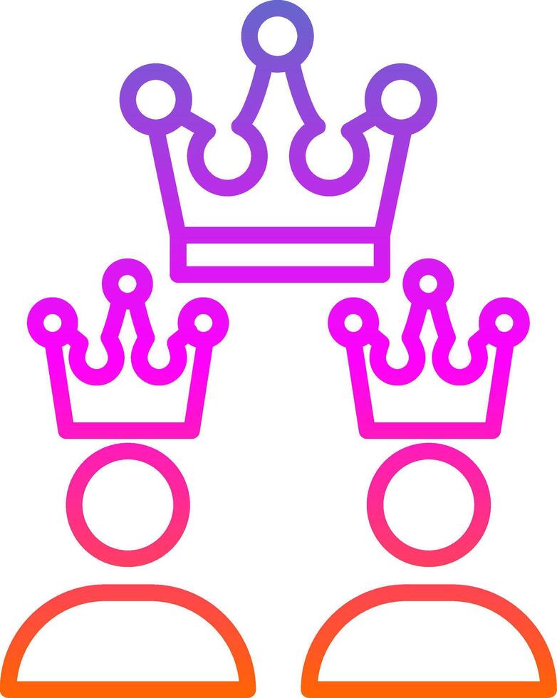 Franchising Line Gradient Icon Design vector
