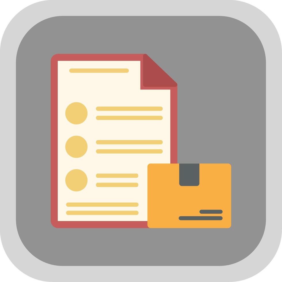 Event Logistics Flat round corner Icon Design vector