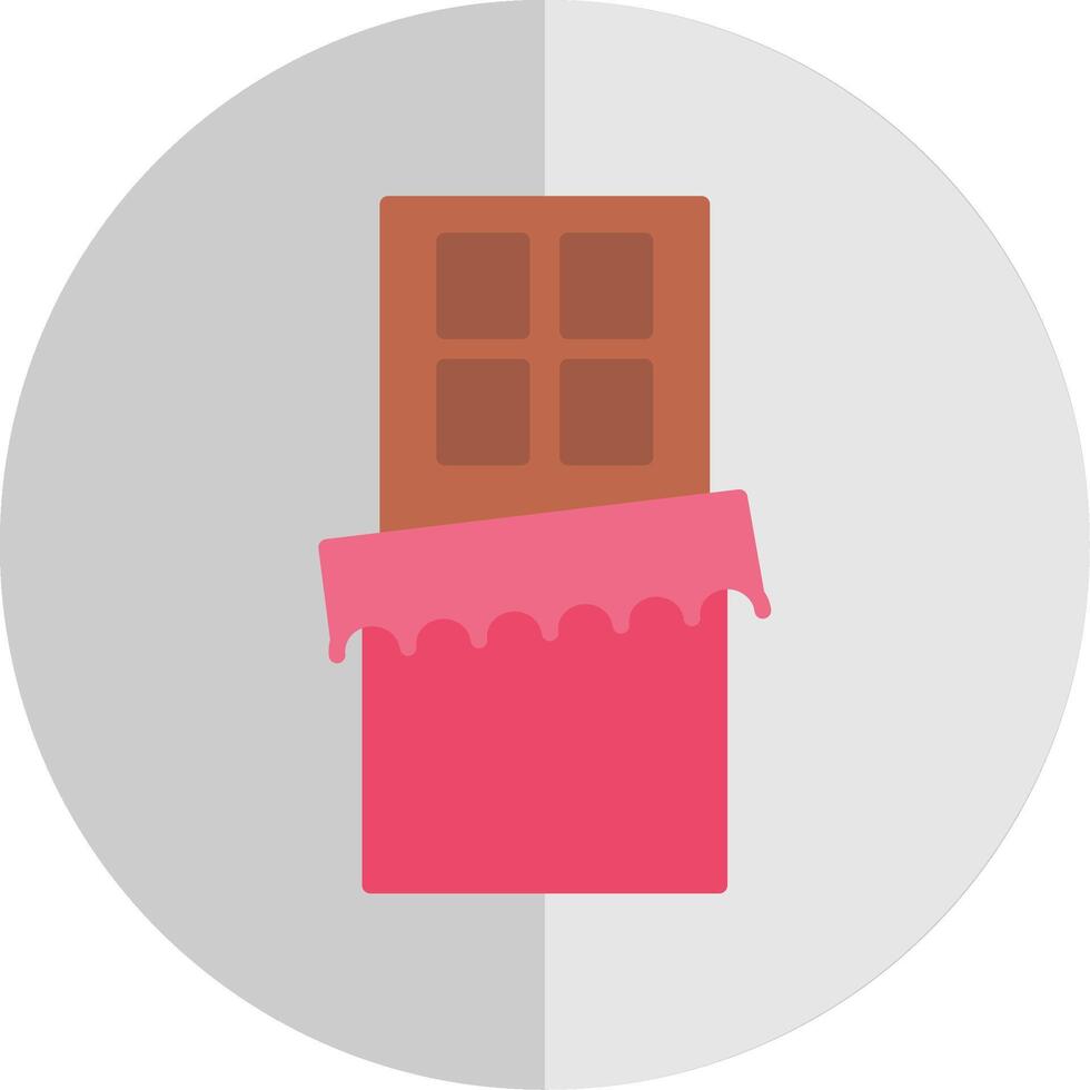 Chocolate Bar Flat Scale Icon Design vector