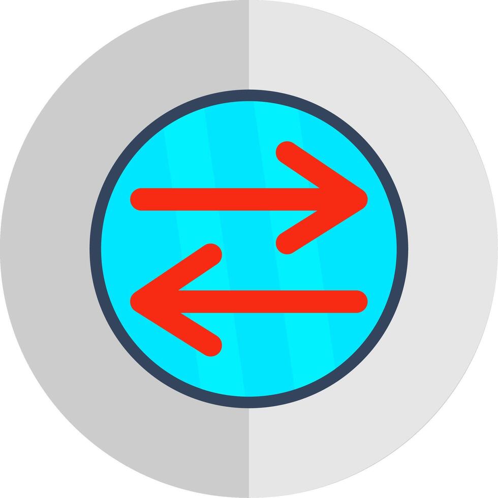 Swap Flat Scale Icon Design vector