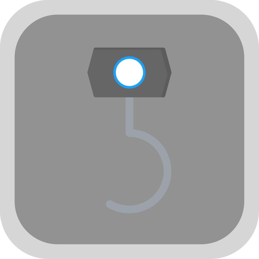 Hook Flat round corner Icon Design vector