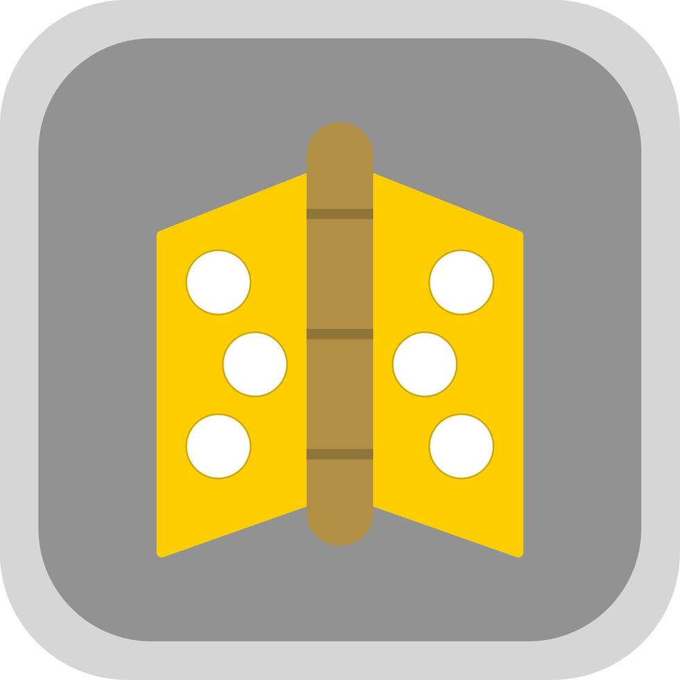 Hinge Flat round corner Icon Design vector