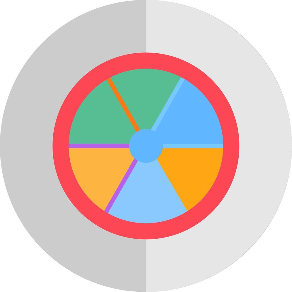 Color Wheel Flat Scale Icon Design vector