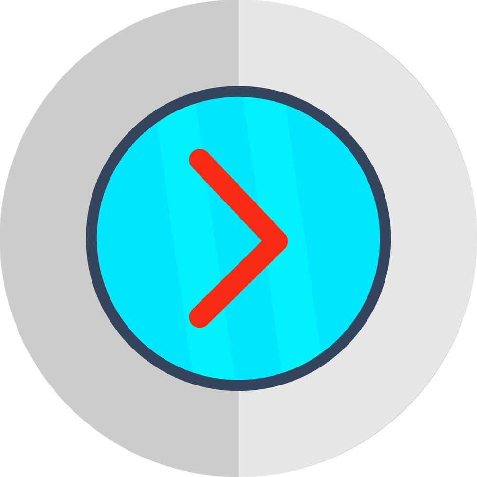 Chevron Flat Scale Icon Design vector
