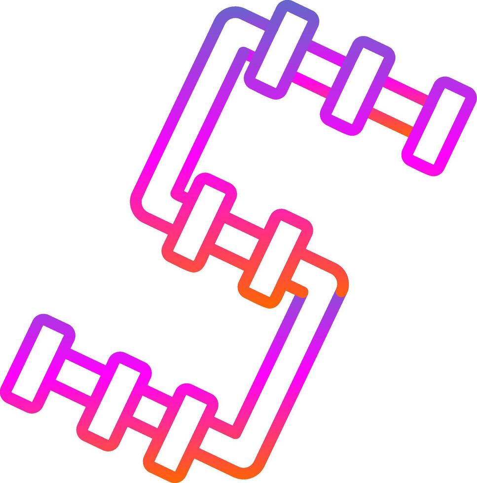 Pipe Line Gradient Icon Design vector