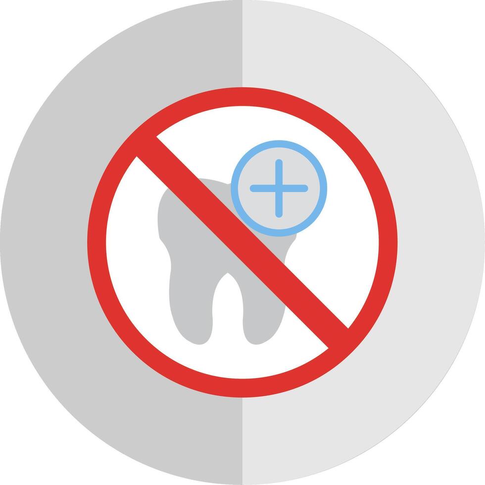 Prohibited Sign Flat Scale Icon Design vector