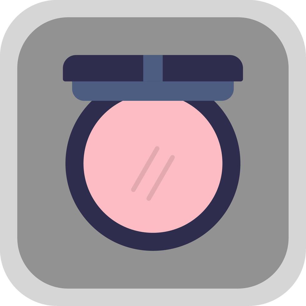 Blush Flat round corner Icon Design vector