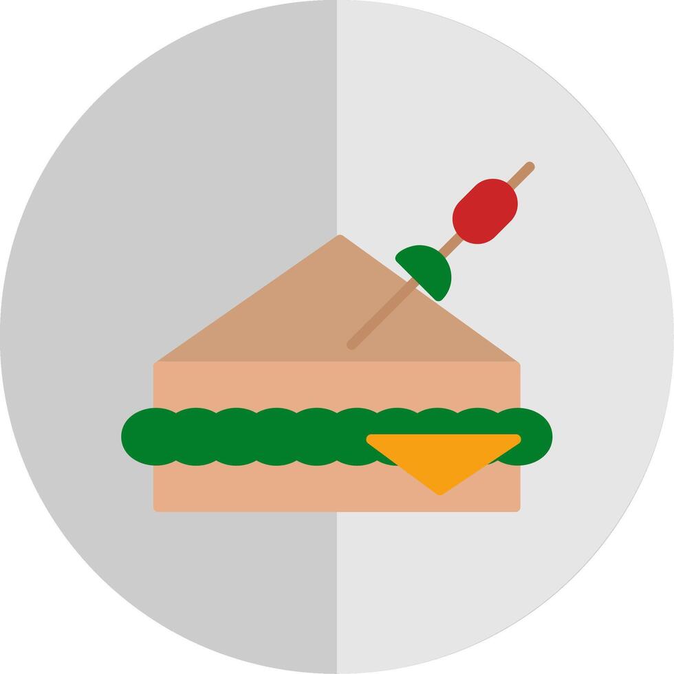 Sandwich Flat Scale Icon Design vector