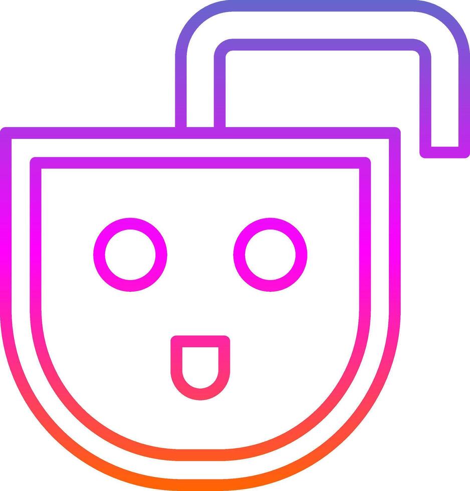 Wall Socket Line Gradient Icon Design vector