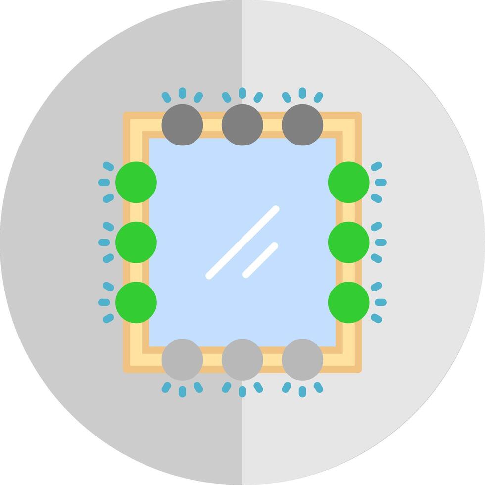 Mirror Flat Scale Icon Design vector