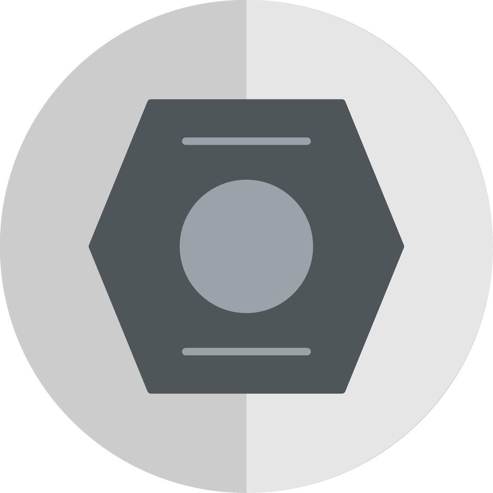 Nut Flat Scale Icon Design vector