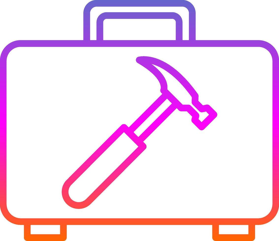 Toolkit Line Gradient Icon Design vector