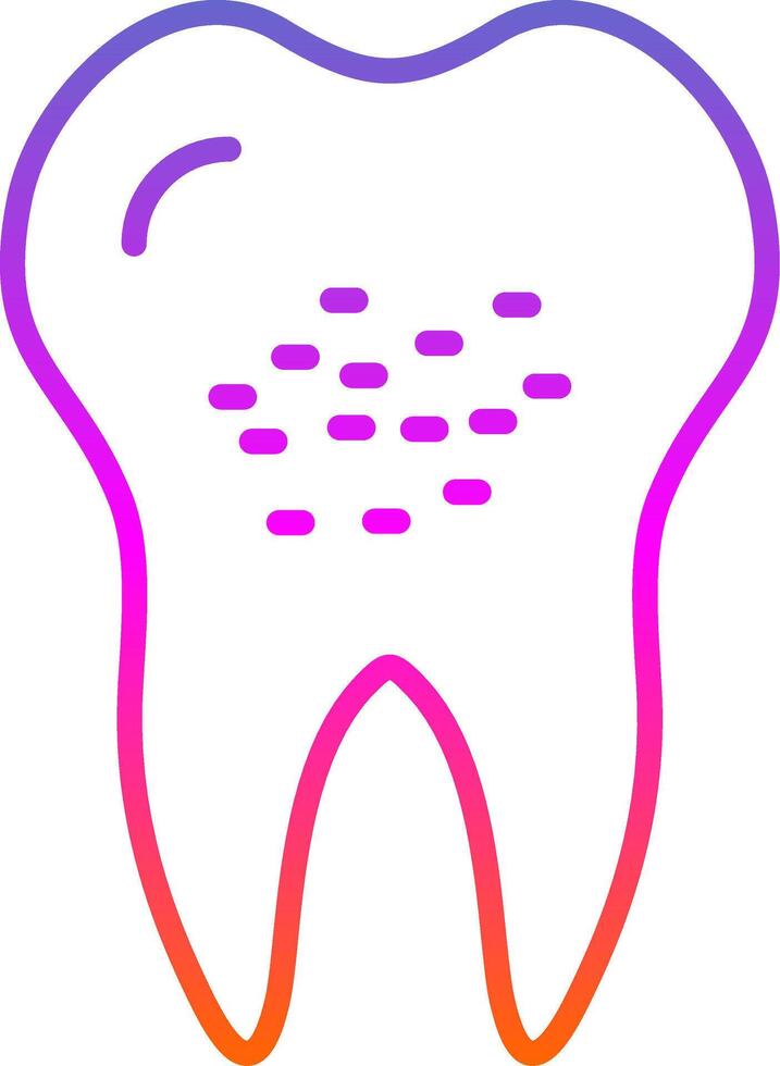 Infected Line Gradient Icon Design vector