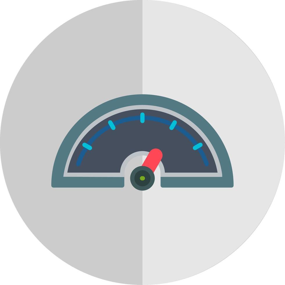 Gauge Flat Scale Icon Design vector